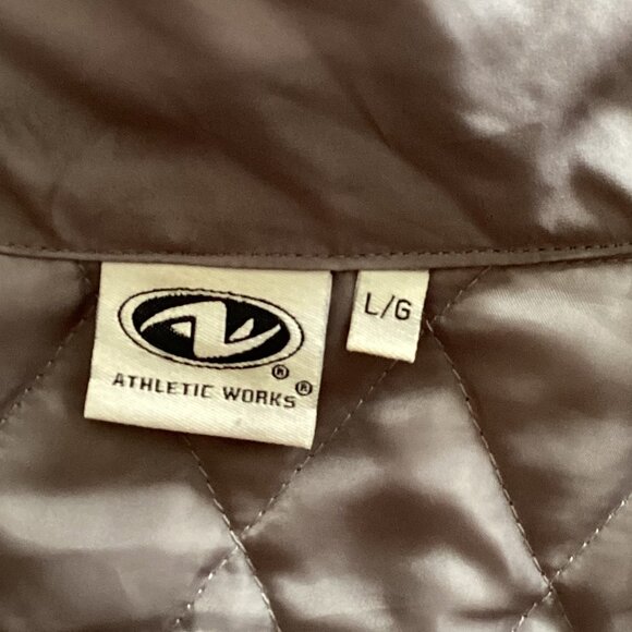 Athletic Works Women's Quilted Puffer Sleeveless Vest Front Full Zip Pockets - Picture 10 of 12